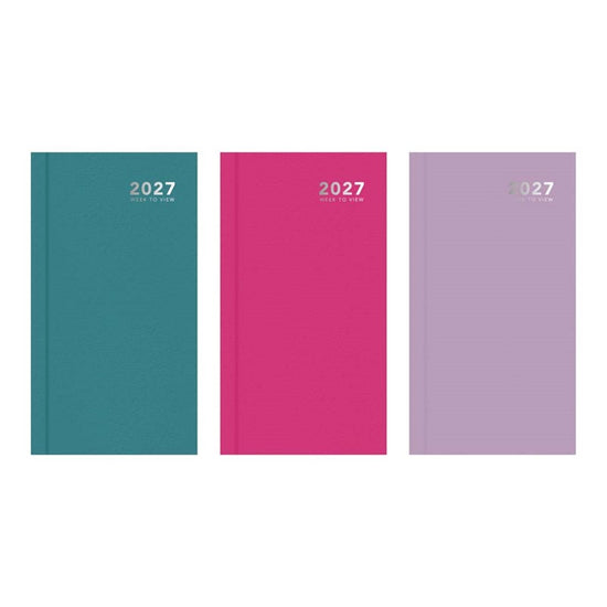 Diary Slim WTV Hardback Bright 2027 12pk