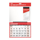 Calendar MTV & To Do List Red & Black 2027 12pk