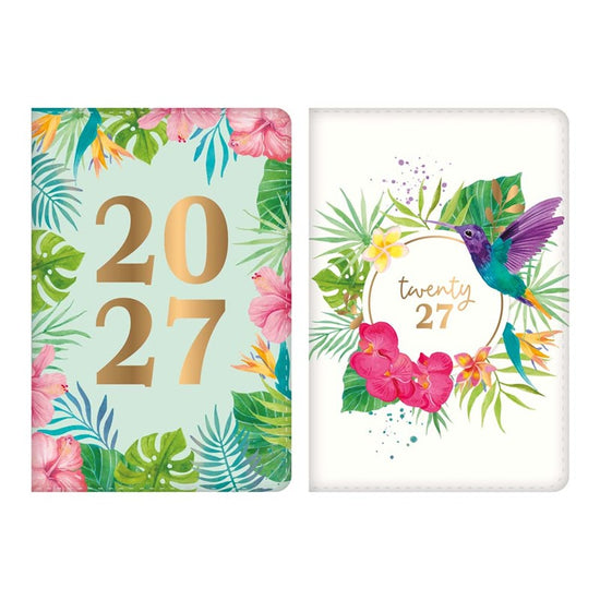 Diary Organiser A5 DAP Tropical 2027 6pk