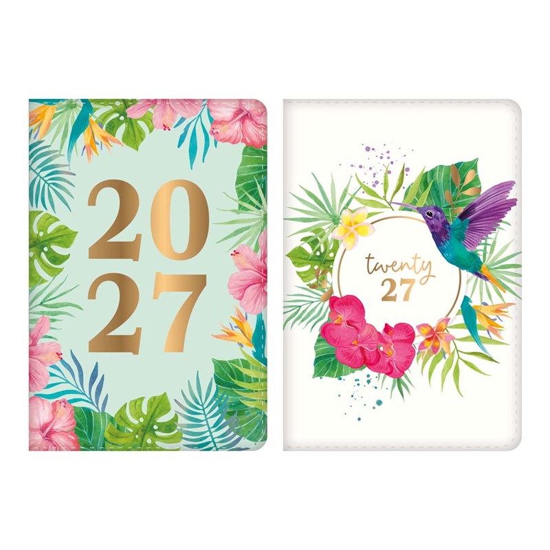 Diary Organiser A5 DAP Tropical 2027 6pk