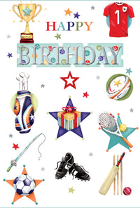 Simon Elvin 6 Pack Cards C50 Everyday Birthday