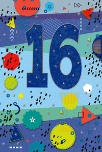 Simon Elvin C50 Birthday Age 16 6pk