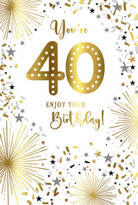 Simon Elvin C50 Birthday Age 40 6pk