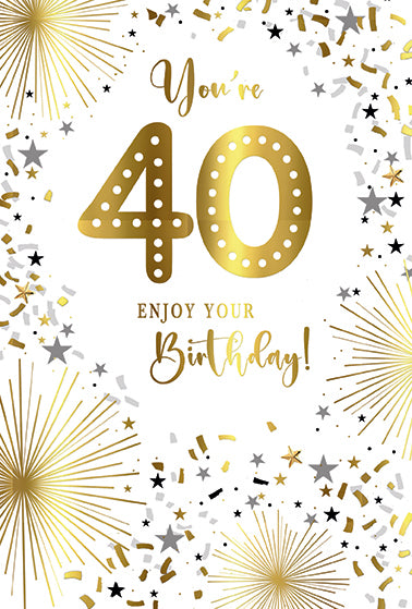 Simon Elvin C50 Birthday Age 40 6pk