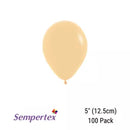 Sempertex Peach Blush 5" Latex Balloons 100pk