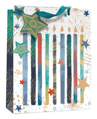 Simon Elvin Gift Bag Candles & Stars Medium 6pk