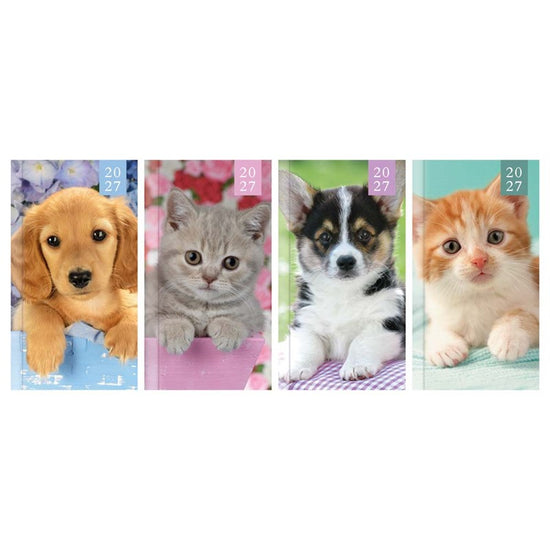 Diary Slim WTV Kitten & Puppy 2027 24pk