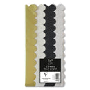 Tissue Paper Metallic Scallaped 6pk
