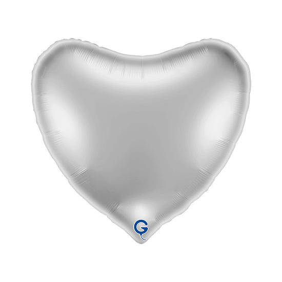 Grabo Silver 36" Heart Foil Balloon