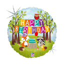 Grabo Woodland Birthday 18" Foil Balloon