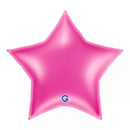 Grabo Fuchsia 36" Star Foil Balloon