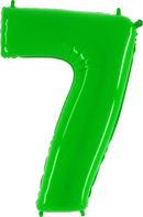Grabo Foil Balloon Hot Lime Fluo 40" Number 7