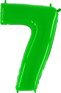 Grabo Foil Balloon Hot Lime Fluo 40" Number 7