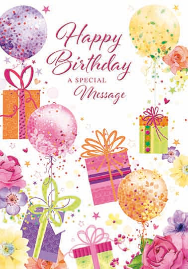 Simon Elvin 6 Pack Cards C50 Everyday Birthday
