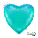 Grabo Tiffany Glitter Holo 18" Heart Foil Balloon
