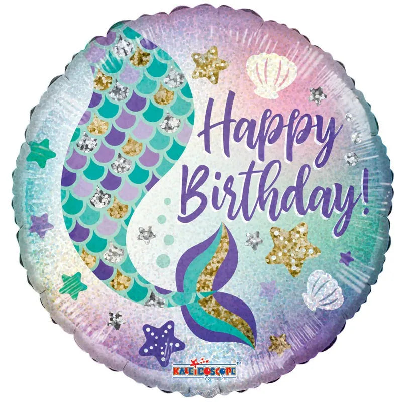 APAC Birthday Mermaid Tail 18" Foil Balloon
