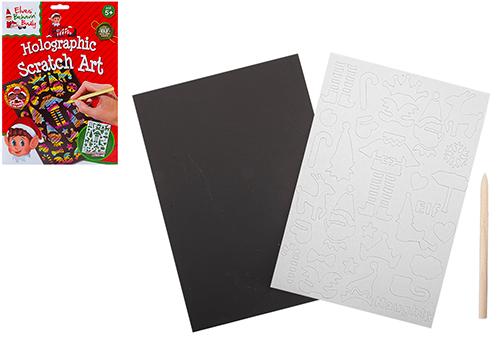 Elf Scratch Art