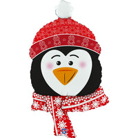 Foil Blln Shape Sweet Penguin Head