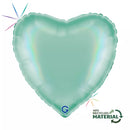 Grabo Tiffany Rainbow Holo 18" Heart Foil Balloon