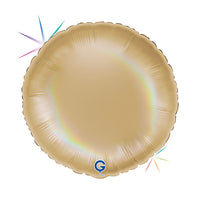 Grabo Platinum Champagne Holo 18" Round Foil