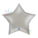 Grabo Platinum Pure Holo 36" Star Foil Balloon
