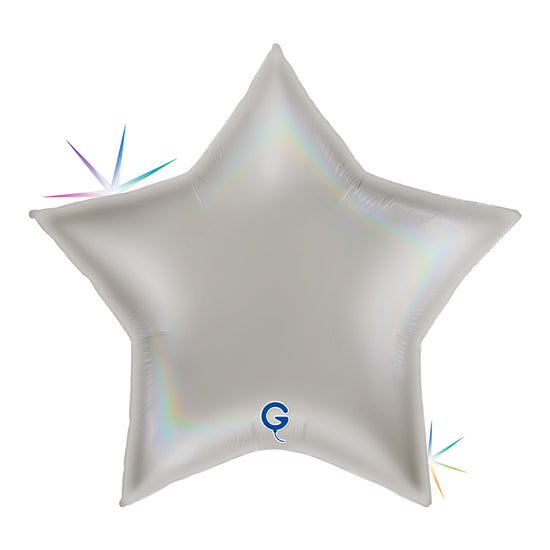 Grabo Platinum Pure Holo 36" Star Foil Balloon