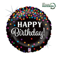 Grabo Glittering Birthday 18" Foil Balloon
