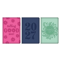 Diary Pocket WTV Bright Embossed PU 2027 18pk