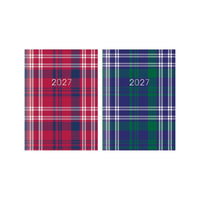 Diary Pocket WTV Tartan Paper 2027 18pk