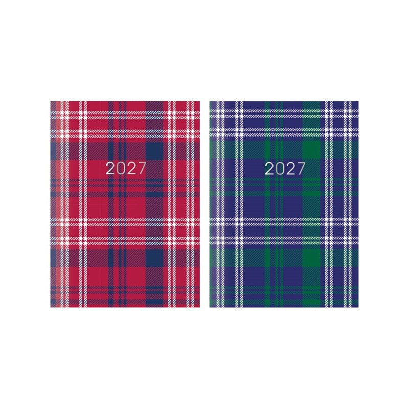 Diary Pocket WTV Tartan Paper 2027 18pk