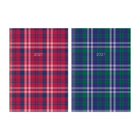 Diary A5 WTV Tartan Paper 2027 12pk