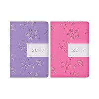 Diary Pocket WTV Fabric Glitter Floral 2027 18pk