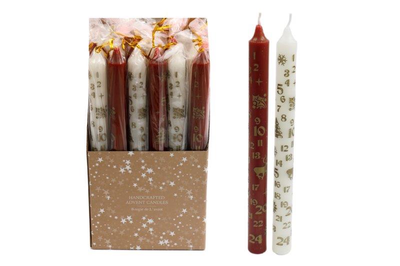 Christmas Advent Dinner Candle 24pk