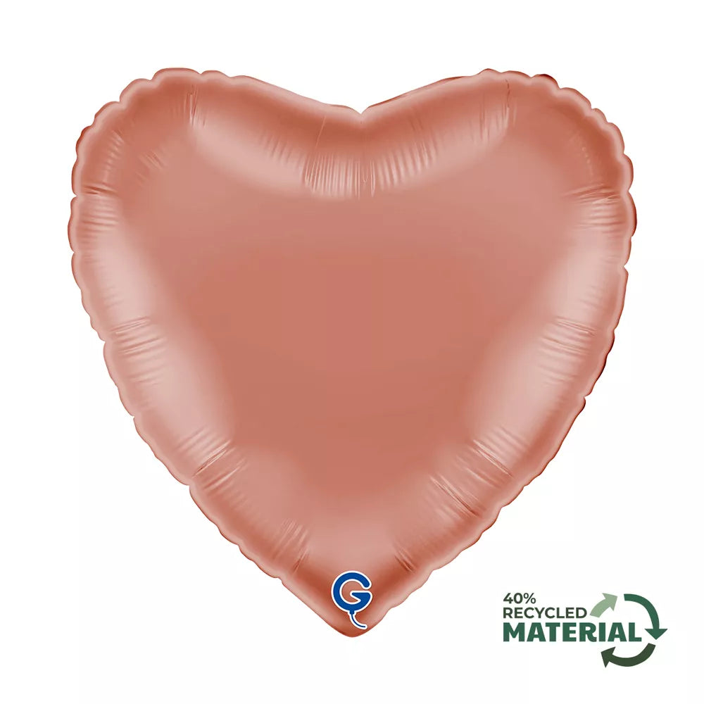 Grabo Rose Gold 18" Heart Foil Balloon
