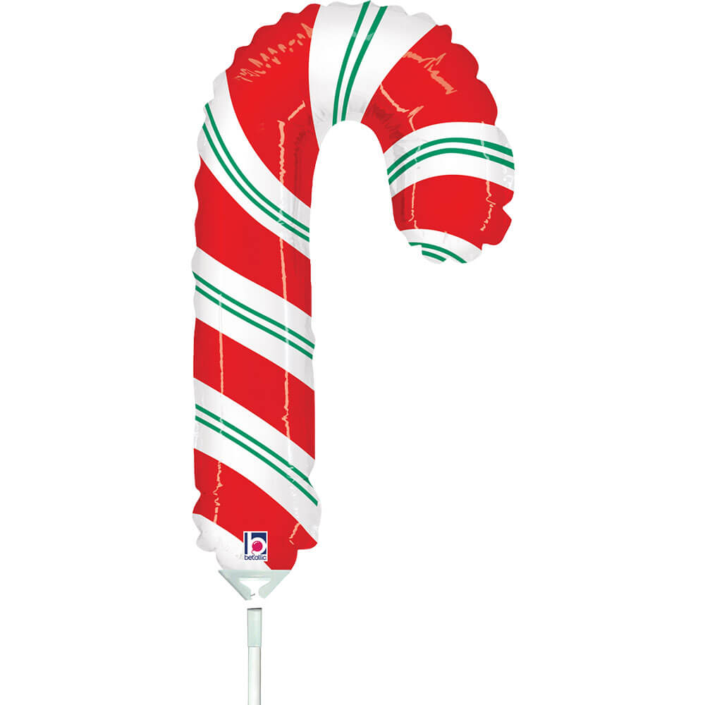 Christmas Candy Cane 14" Air Fill Foil Balloon
