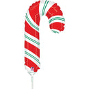Christmas Candy Cane 14" Air Fill Foil Balloon