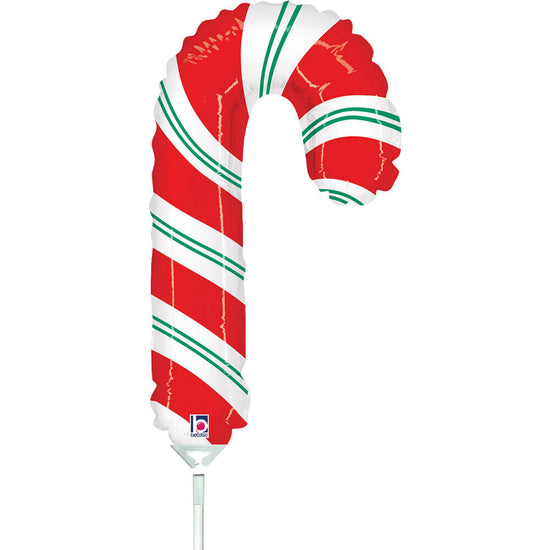 Christmas Candy Cane 14" Air Fill Foil Balloon
