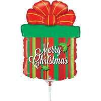 Grabo Christmas Present 14" Air Fill Foil Balloon