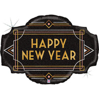 Foil Blln Shape Art Deco New Year