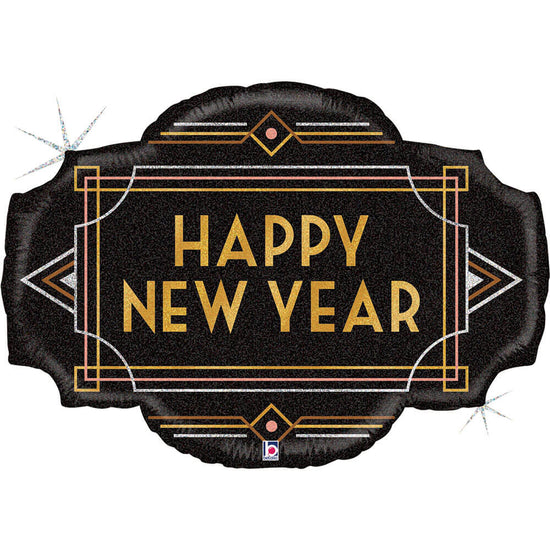 Foil Blln Shape Art Deco New Year