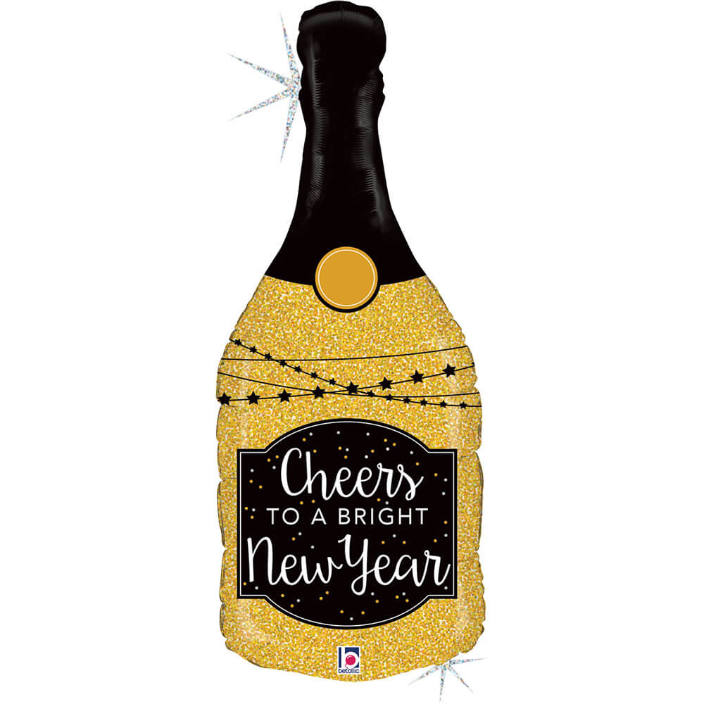 Foil Blln Shape Glittering New Year