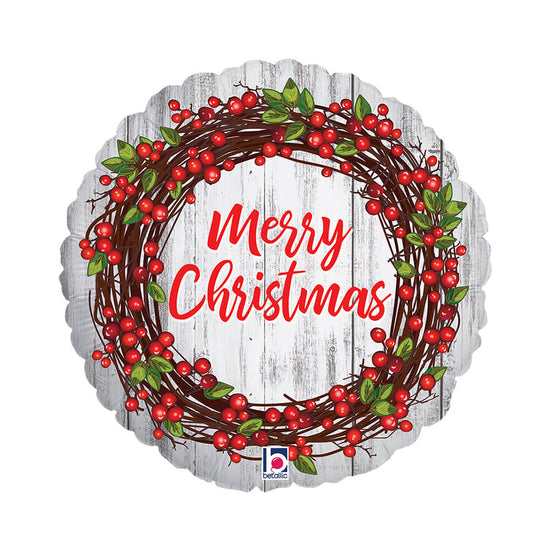 Grabo Rustic Christmas 18" Foil Balloon