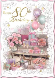 Xpress Yourself 6 Pack Cards C50 Birthday Age 80