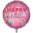 Sensations Birthday Pink Wishes 18" Foil Balloon