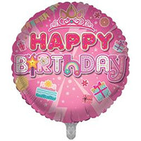 Sensations Birthday Pink Wishes 18" Foil Balloon
