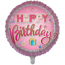 Sensations Happy Birthday Pink 18" Foil Balloon