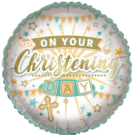Sensations Christening 18" Foil (Double Sided)