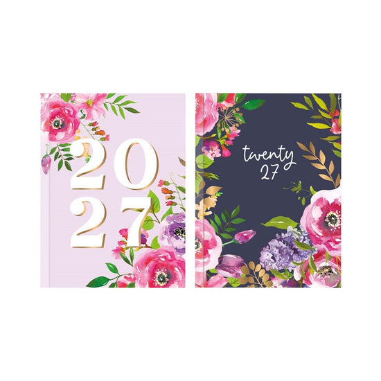 Diary A5 WTV Vintage Floral 2027 12pk