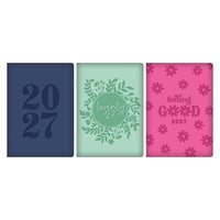 Diary A5 WTV Bright Embossed PU 2027 12pk
