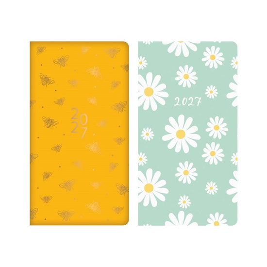 Diary Slim WTV Bee & Daisy 2027 18pk